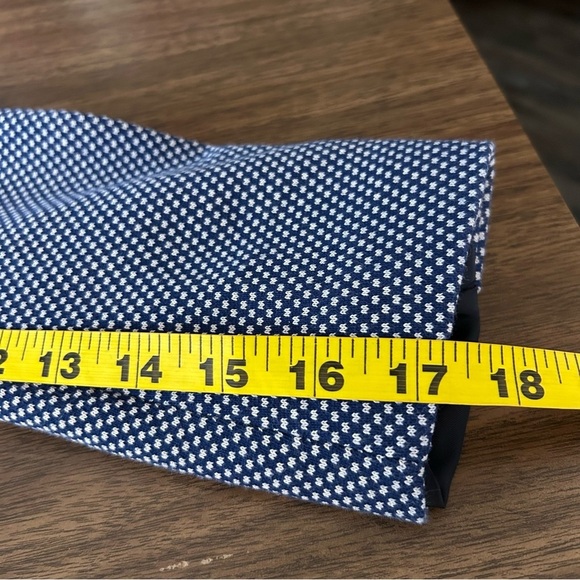 ❤️ Zara Navy Patterned Blazer 40 - Picture 11 of 11